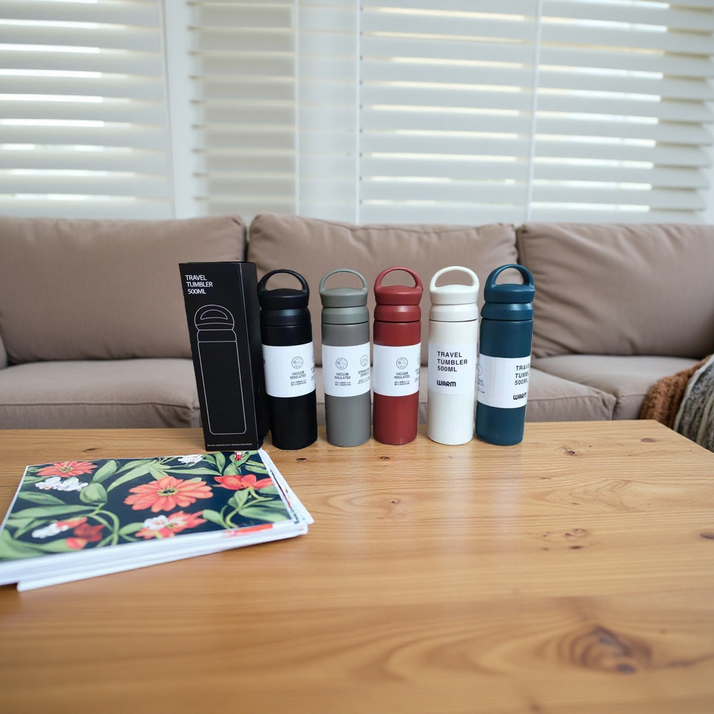 Cinco colores gradiente aislante taza de agua 304 acero inoxidable aislamiento al vacío portátil gran capacidad Specification image