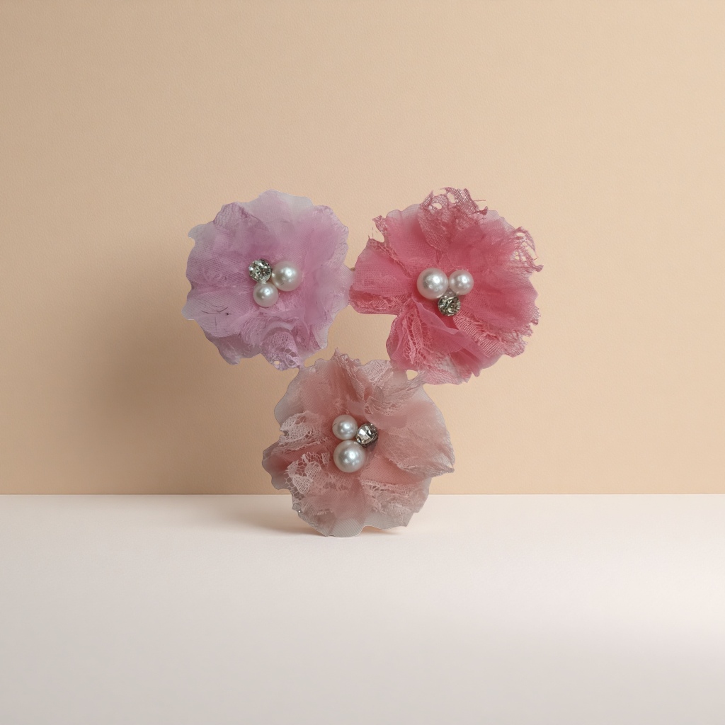 蕾丝定型花朵手工花蝴蝶结服装饰品配件产品图