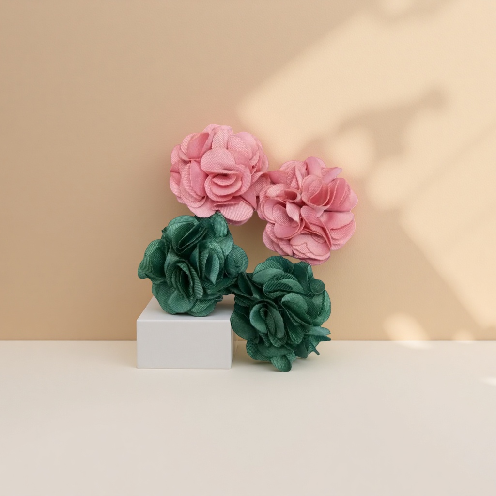 手工花蝴蝶结帽花鞋花胸花烧花产品图