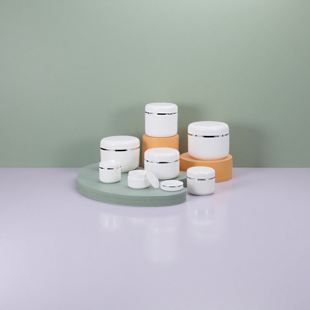白色乳霜罐 舒缓保湿面霜 50g 瓷白简约包装