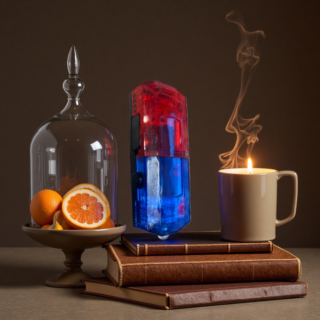 Red and blue dual-color warning light, high-brightness strobe waterproof warning shoulder light specially designed for outdoor engineering vehicles