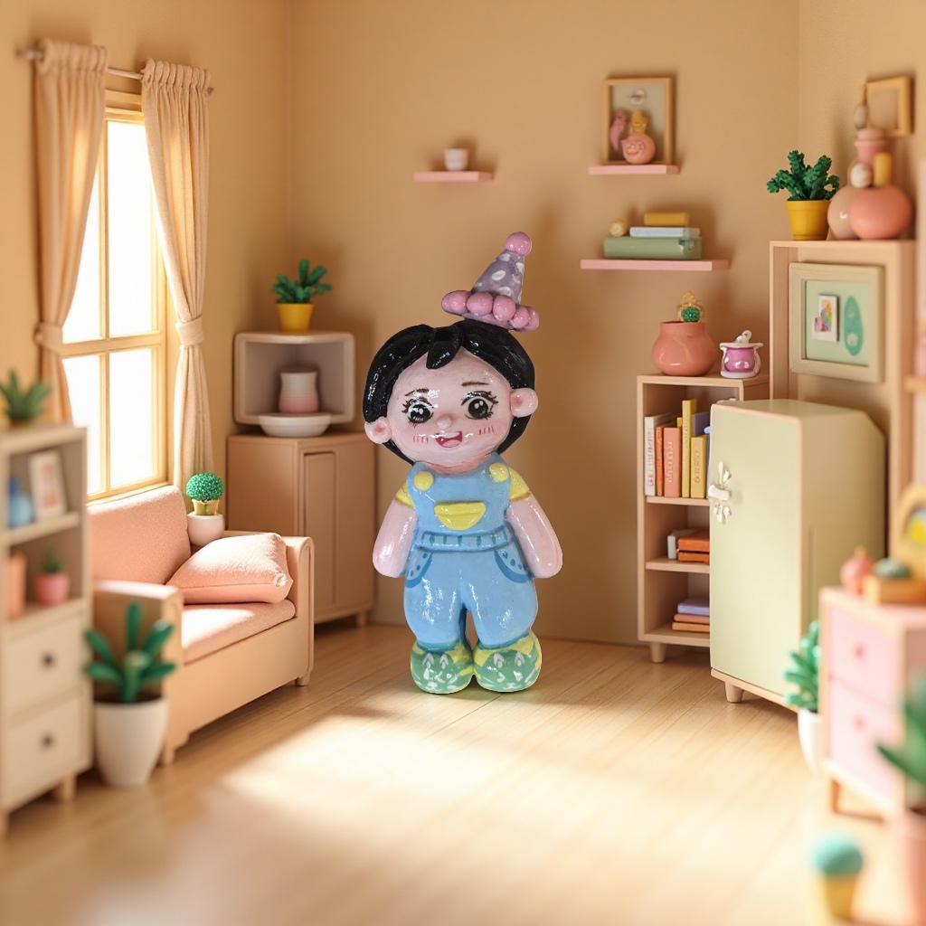 彩色泥塑玩偶手工DIY创意儿童益智玩具可塑性软陶泥