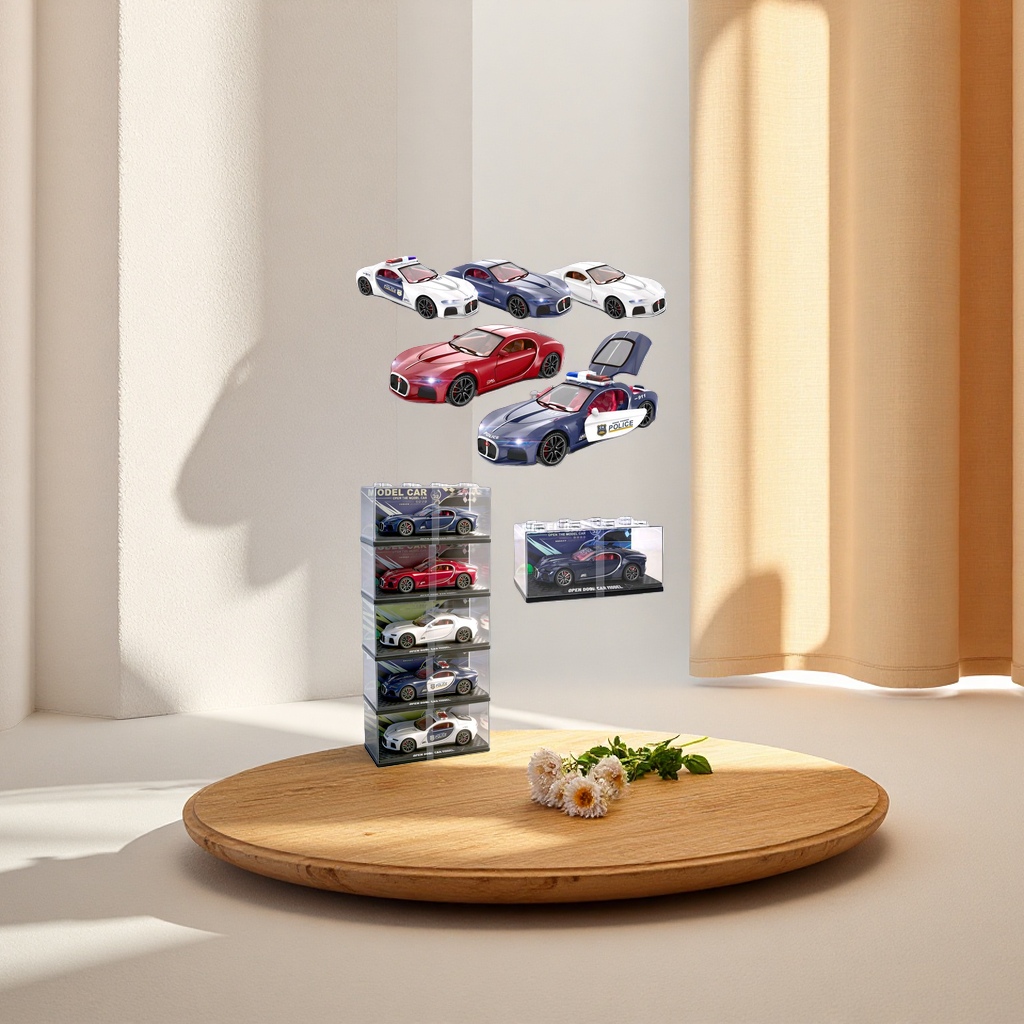 Colorful sports car model, alloy material, dynamic design, collectible display piece Specification image