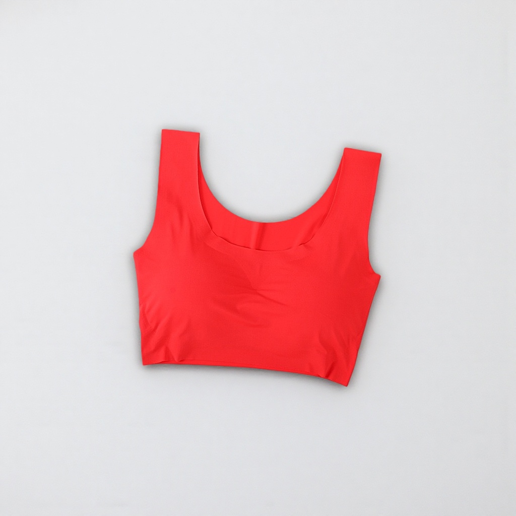Red sleeveless top for women, summer pure cotton short, slimming and versatile T-shirt Application Scenario