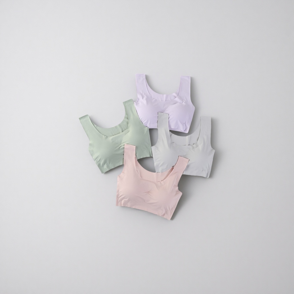 Five-color, frameless vest bra is comfortable, breathable and seamless, gathering women's underwear Specification image