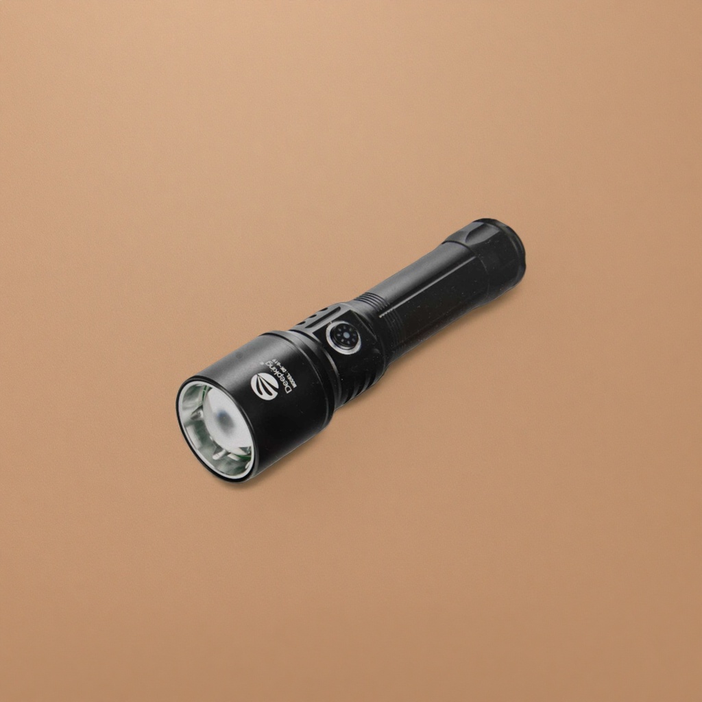 Black flashlight, strong light, waterproof, rechargeable portable LED lighting tool Application Scenario