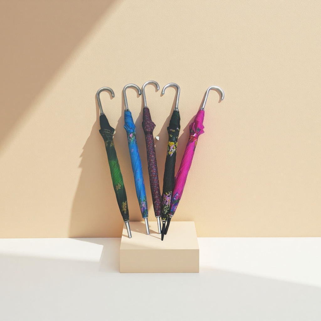 The colorful patterned all-weather umbrella is waterproof, sun-proof, lightweight and foldable, suitable for both women and men Application Scenario