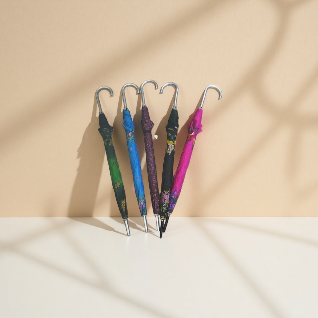 The colorful patterned all-weather umbrella is waterproof, sun-proof, lightweight and foldable, suitable for both women and men Specification image