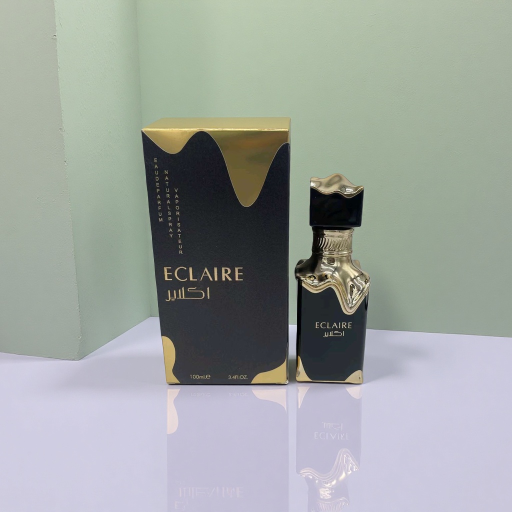 ECLAIRE伊卡莉黑色金色流体设计香水