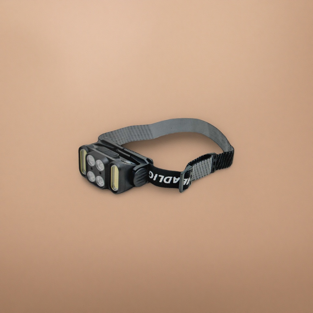 Black headlamp LED adjustable focus rechargeable outdoor sports lighting lamp Specification image