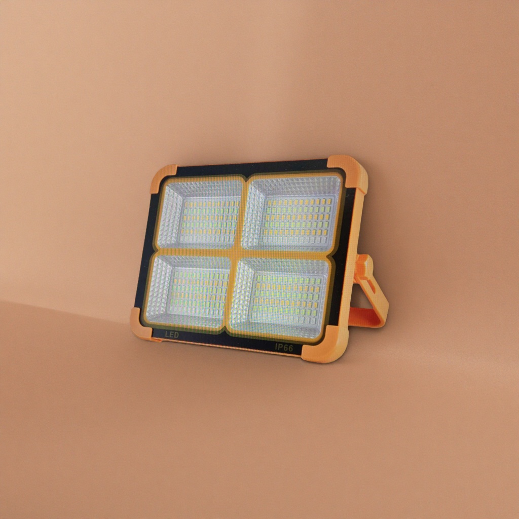 Orange shell LED floodlight, waterproof outdoor lighting, 30W, 120° wide-angle