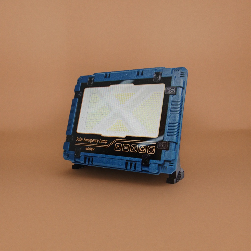 Blue solar emergency light, rechargeable outdoor portable LED lighting, waterproof, long-lasting battery life details Picture