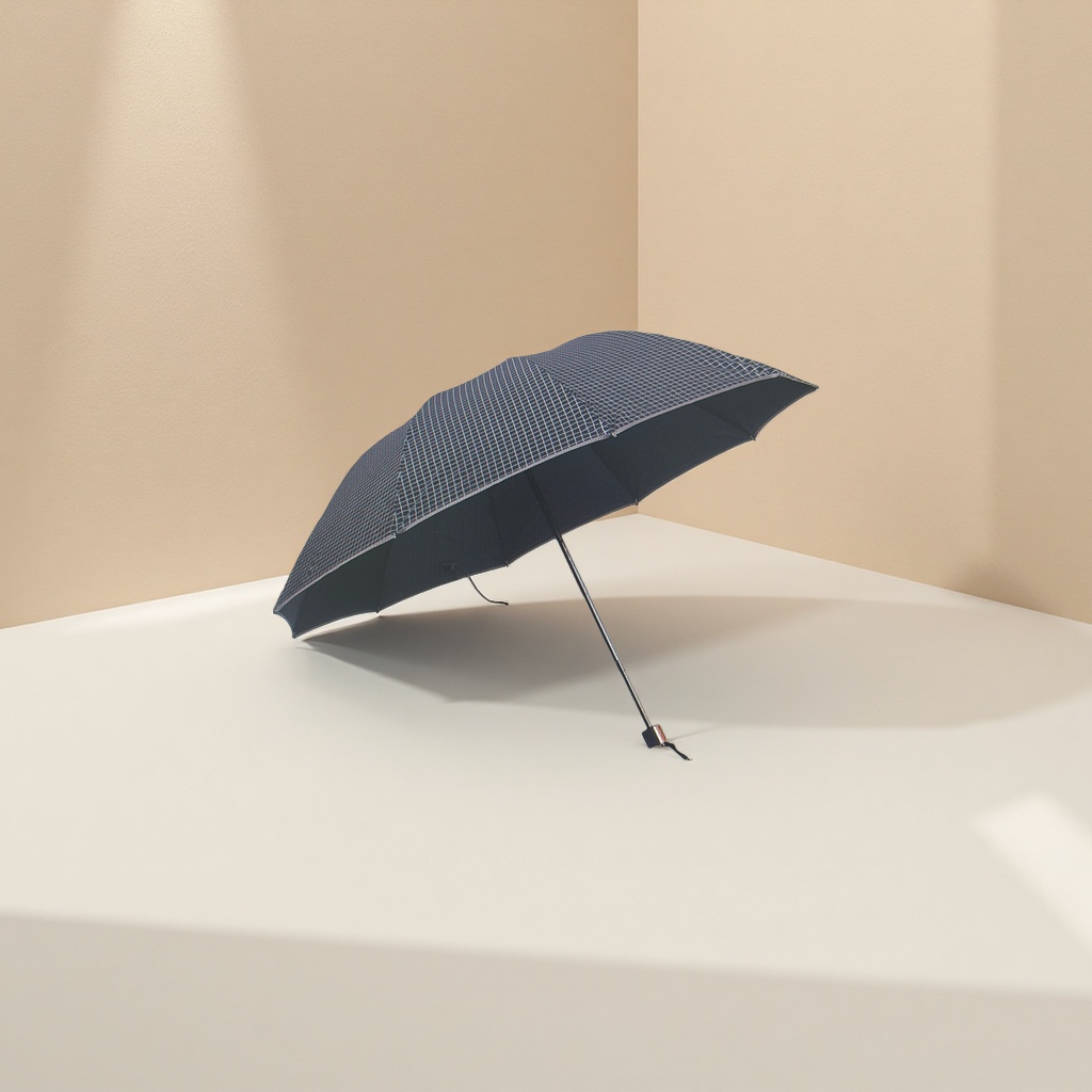 Negro cuadros auto abierto y cerrado soleado y lluvia paraguas de doble uso impermeable protección solar ligero plegable Application Scenario