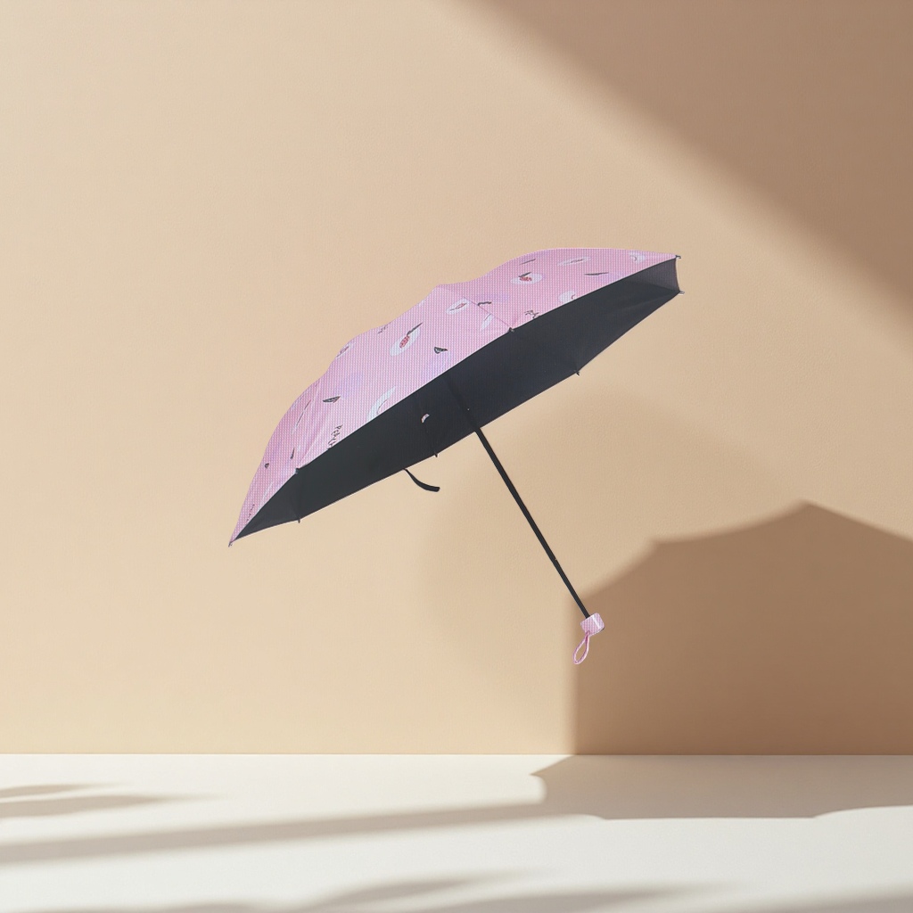المظلة ذات اللون الوردي ضد الماء ضد الشمس Specification image