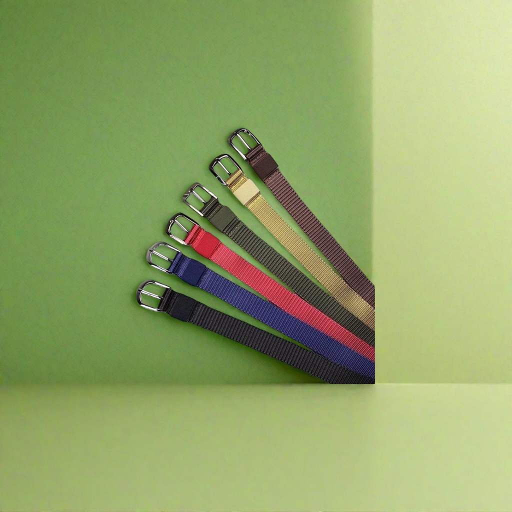The colorful fabric belt is fashionable, versatile and adjustable, suitable for both women and men details Picture