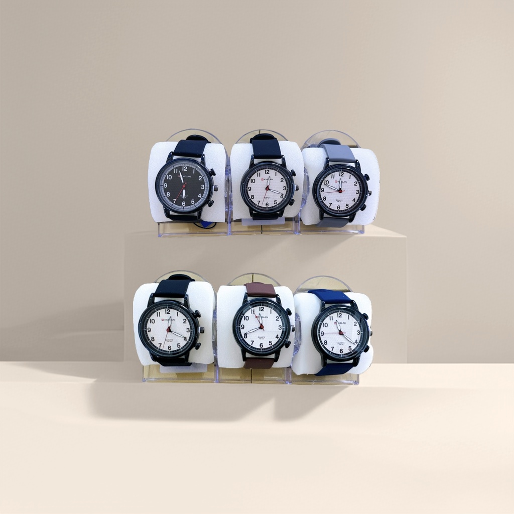 Six watch display stands, wooden rotating watch storage racks, scratch-resistant and dust-proof desktop ornaments Specification image