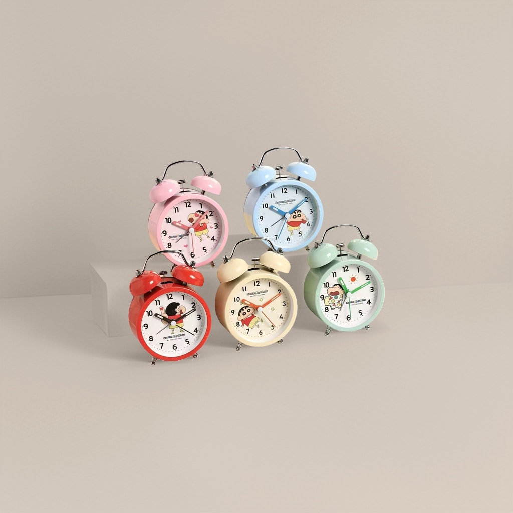 Colorful Crayon Shin-themed alarm clock, children's cartoon electronic alarm clock, bedside clock Specification image