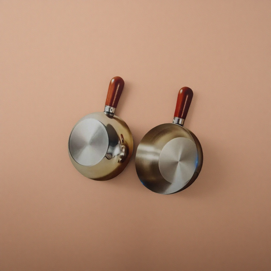 Golden cookware set, non-stick frying and stir-frying pan, household multi-functional kitchen cookware Application Scenario