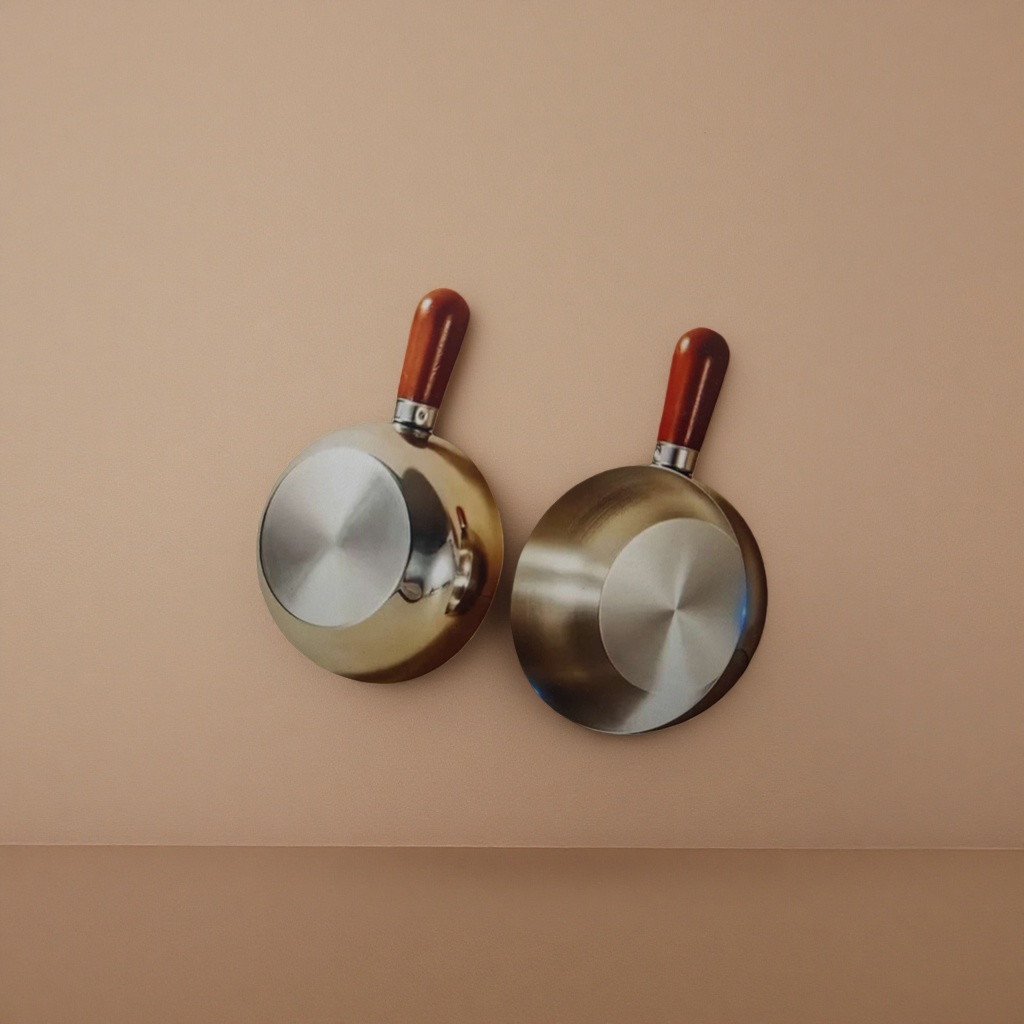 Golden cookware set, non-stick frying and stir-frying pan, household multi-functional kitchen cookware Specification image