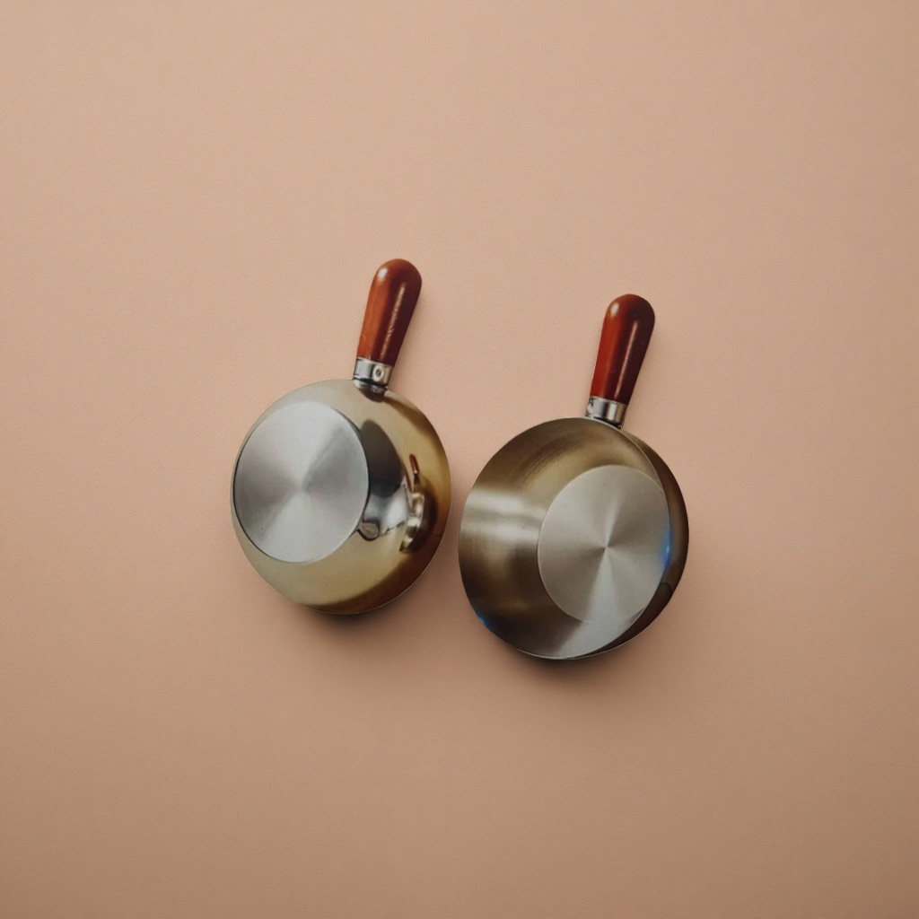 Golden cookware set, non-stick frying and stir-frying pan, household multi-functional kitchen cookware details Picture