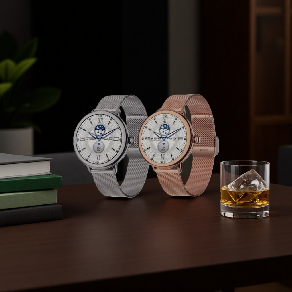 The white packaging box smartwatch with multi-functional sports and health monitoring is suitable for both men and women Application Scenario