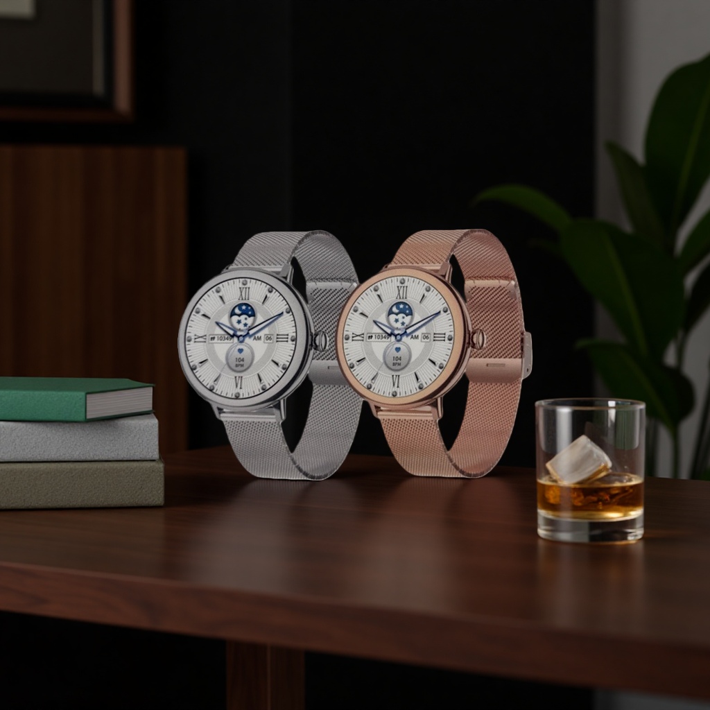 The white packaging box smartwatch with multi-functional sports and health monitoring is suitable for both men and women Specification image