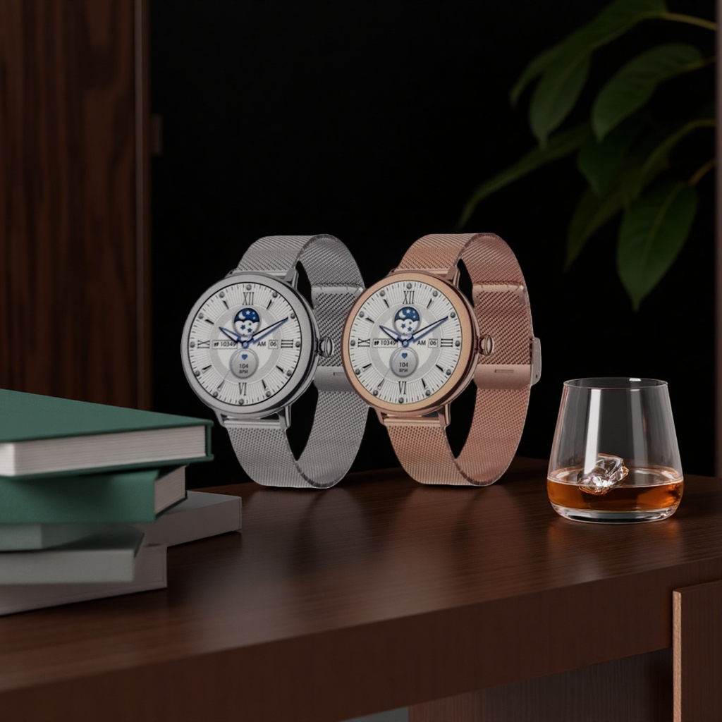 The white packaging box smartwatch with multi-functional sports and health monitoring is suitable for both men and women