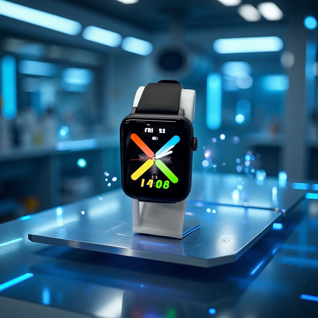 Black smartwatch for men, heart rate monitoring during exercise, waterproof Bluetooth call details Picture
