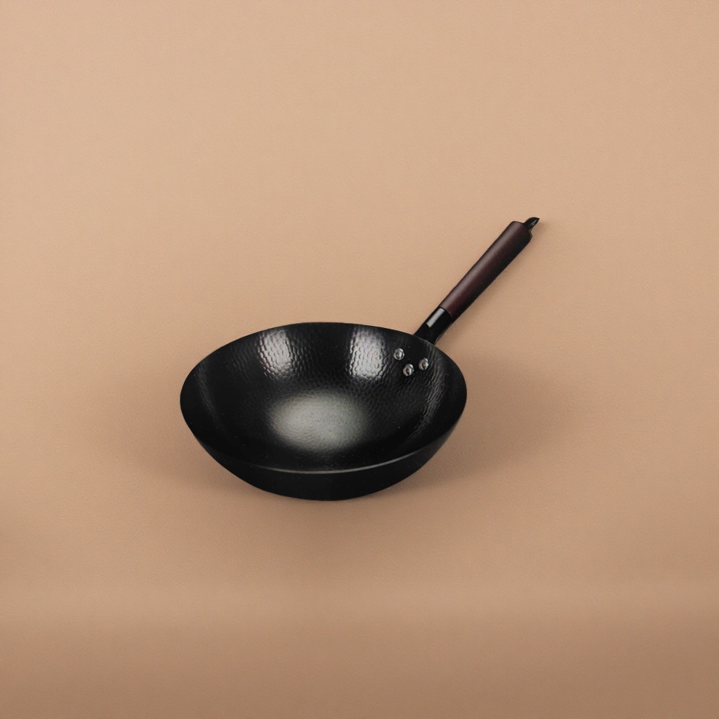 黑色锤纹不粘炒锅 家用煎炒锅 32cm 多功能燃气灶电磁炉通用产品图