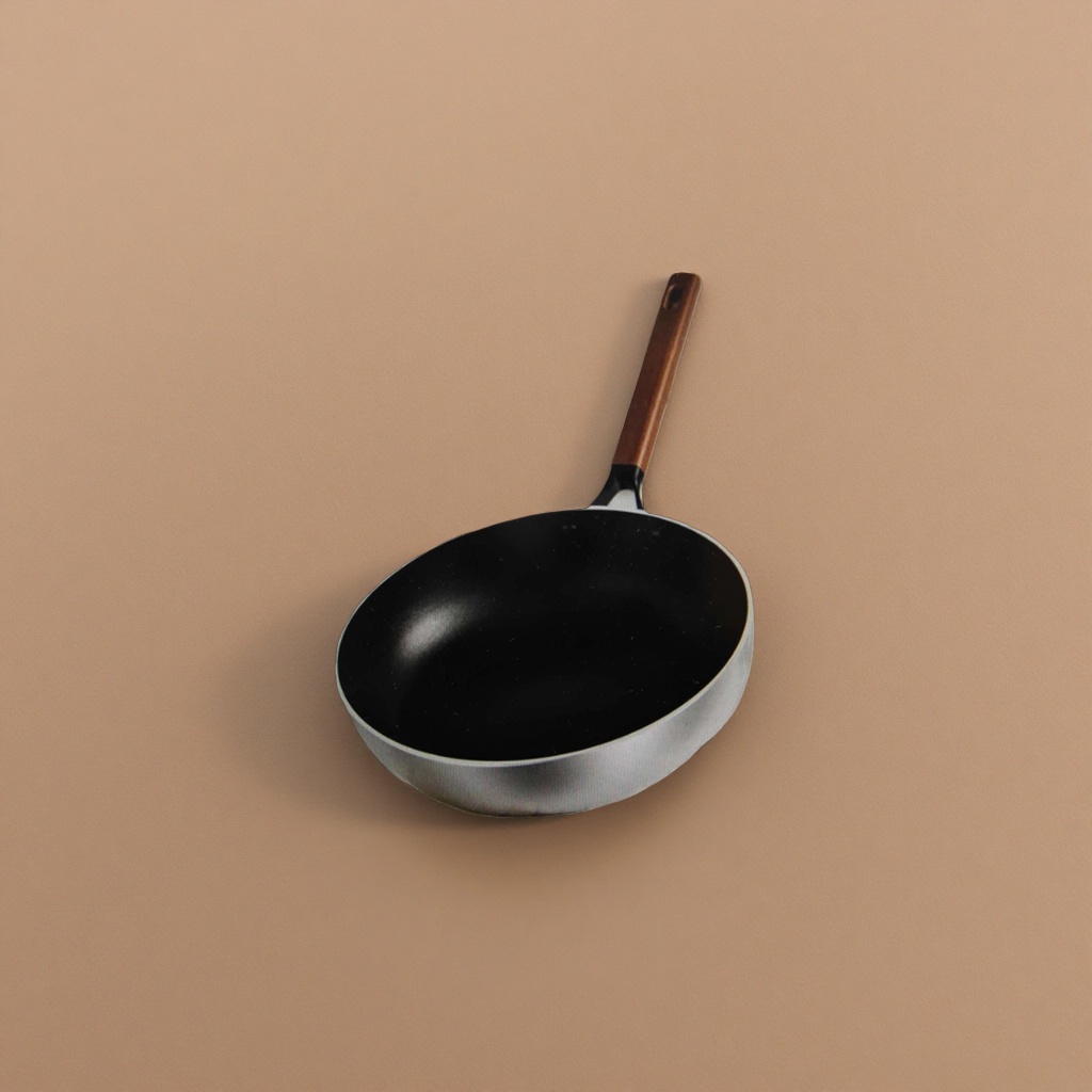 Black non-stick household frying pan, uncoated healthy cookware, 30 cm Specification image