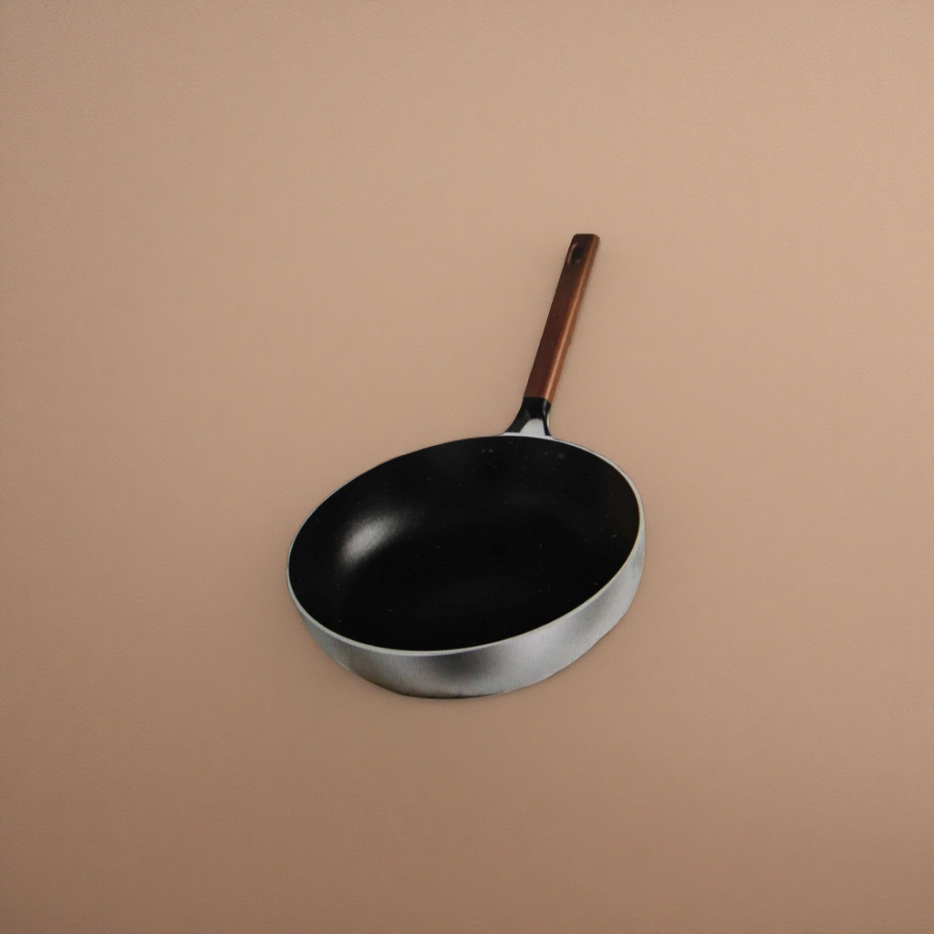 Black non-stick household frying pan, uncoated healthy cookware, 30 cm Application Scenario