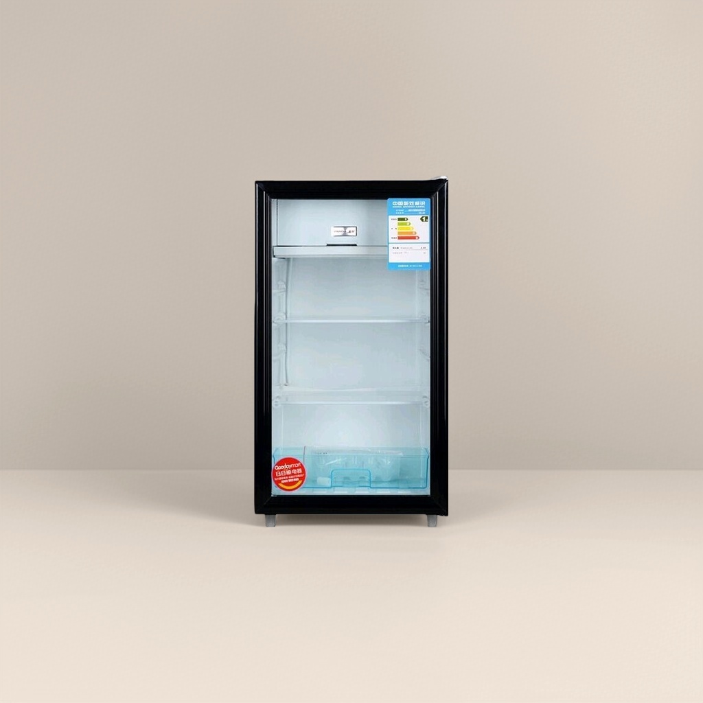 Black single-door refrigerator, small household energy-saving and quiet mini refrigeration and freezing integrated