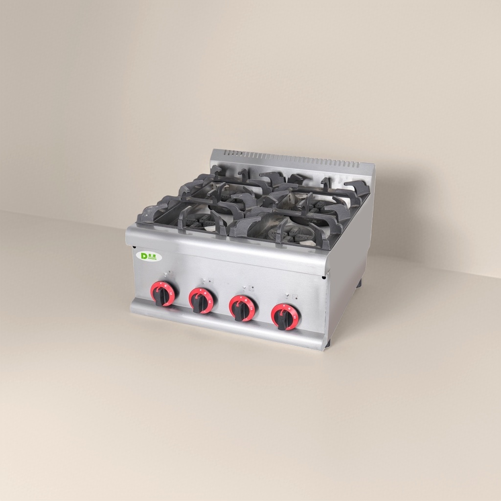 Silver countertop gas stove, a multi-functional high-power stove for both household and commercial use details Picture