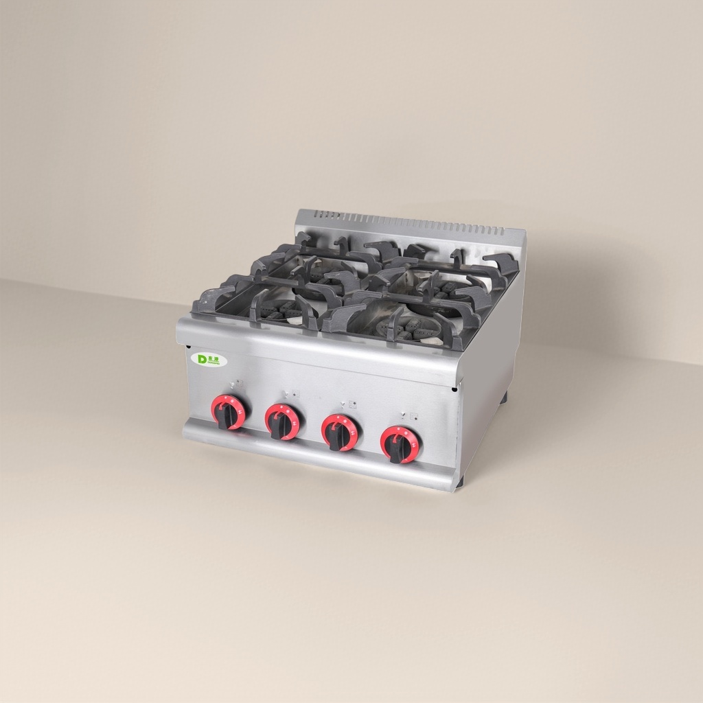 Silver countertop gas stove, a multi-functional high-power stove for both household and commercial use Application Scenario