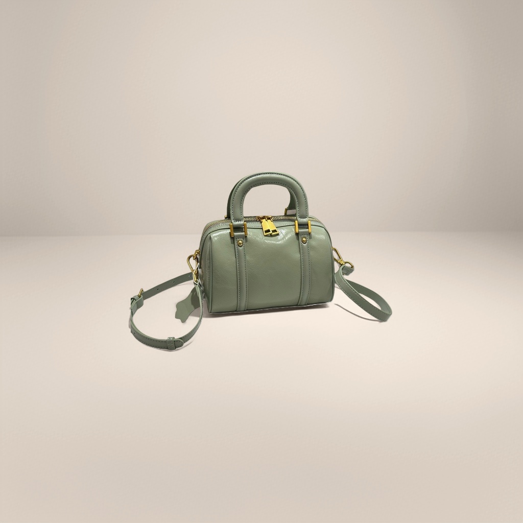 Luz verde moda handbag mujer versátil commuter un hombro tote bag Application Scenario