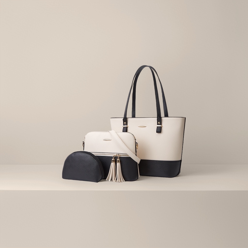 Arroz blanco negro patchwork bolsa traje mujer commuter versátil moda un hombro bolsa crossbody Specification image