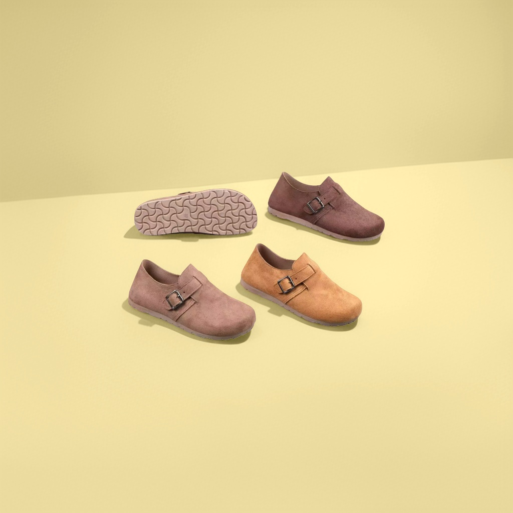 Zapatos de mujer con hebilla de gamuza marrón moda versátil casual único Item Picture
