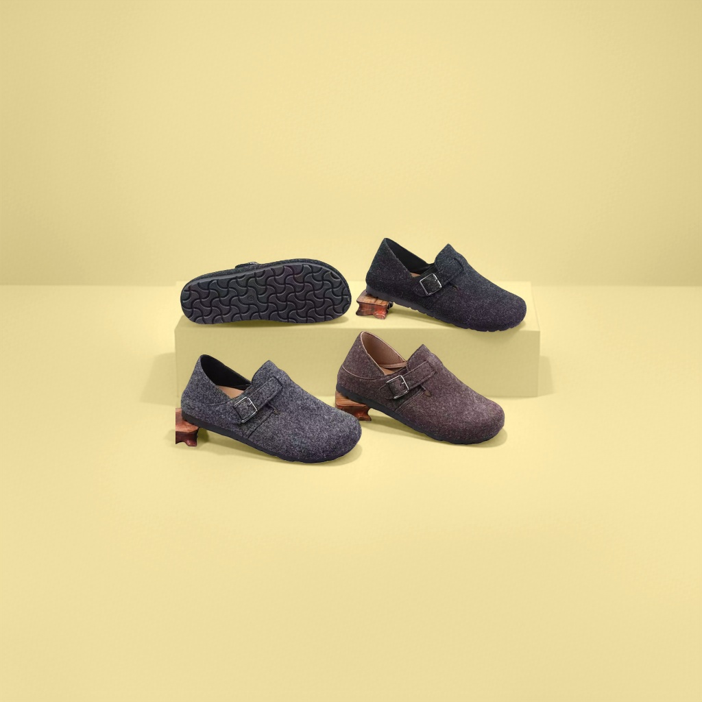 Zapato casual con hebilla ante marrón para hombre y mujer mismo modelo versátil suela suave antideslizante 165312295 Item Picture