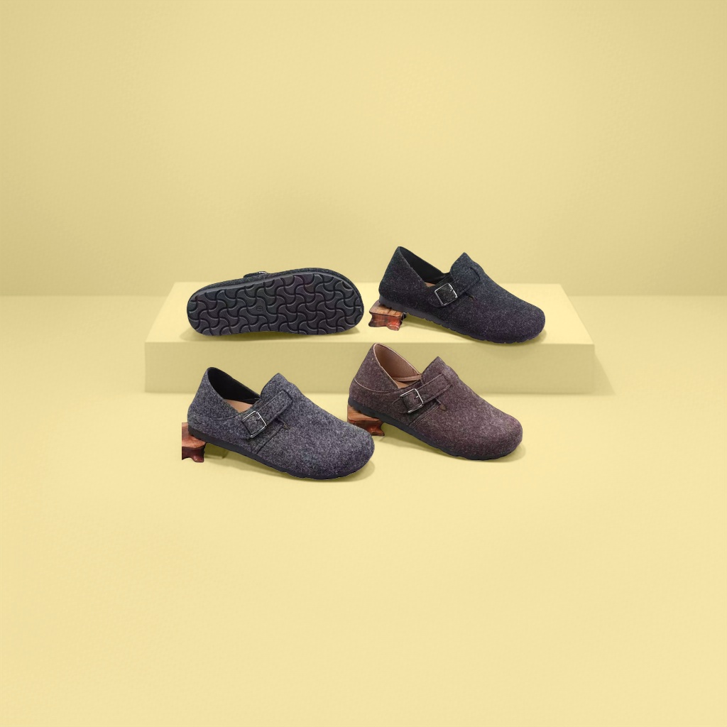 Zapato casual con hebilla ante marrón para hombre y mujer mismo modelo versátil suela suave antideslizante 165312295 details Picture
