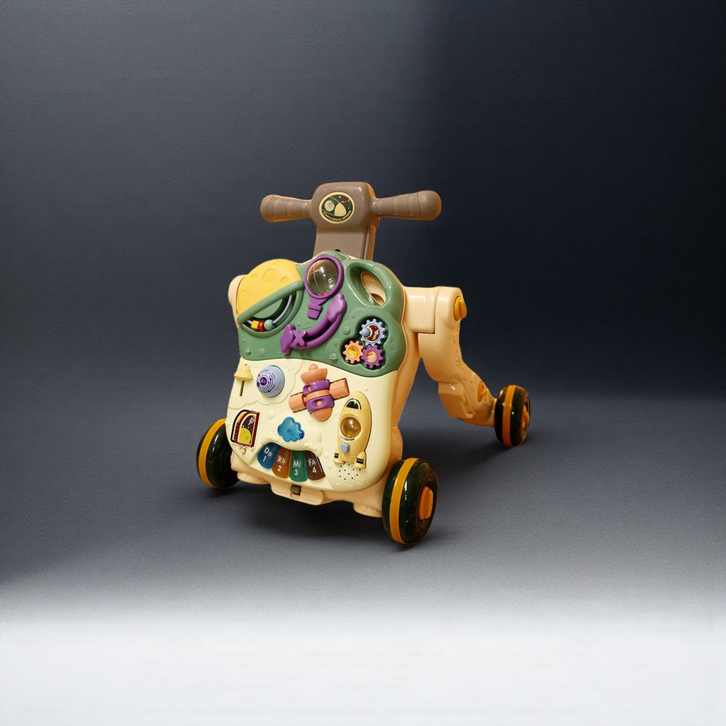 Color puzzle andador bebé aprende a caminar carro juguete de enseñanza temprana bebé seguridad infantil ajustable