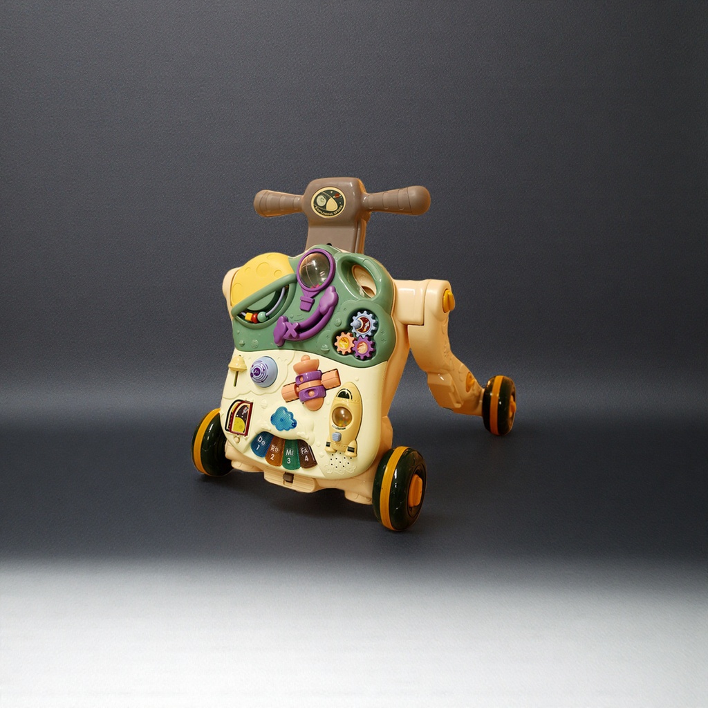 Color puzzle andador bebé aprende a caminar carro juguete de enseñanza temprana bebé seguridad infantil ajustable Specification image