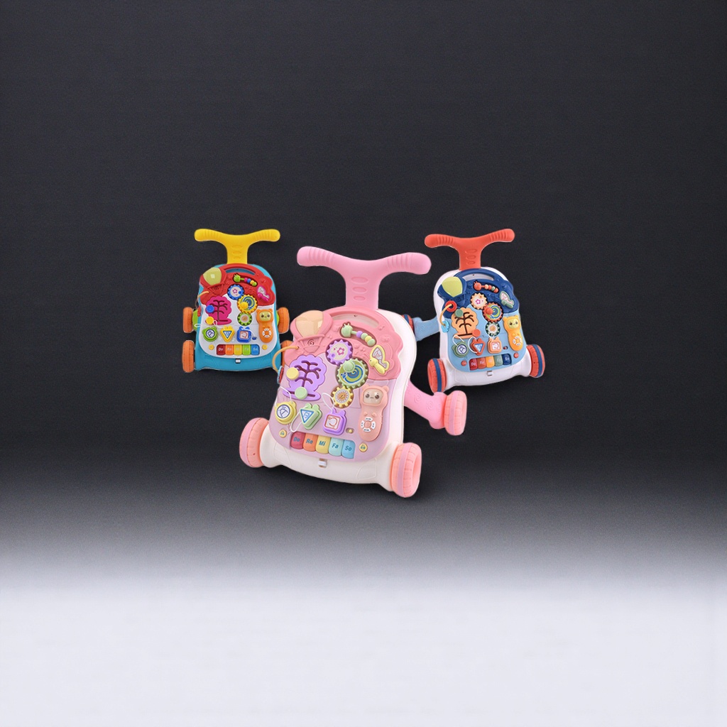 The colorful multi-functional adjustable baby walker is a safe and stable auxiliary tool for babies to learn to walk Application Scenario