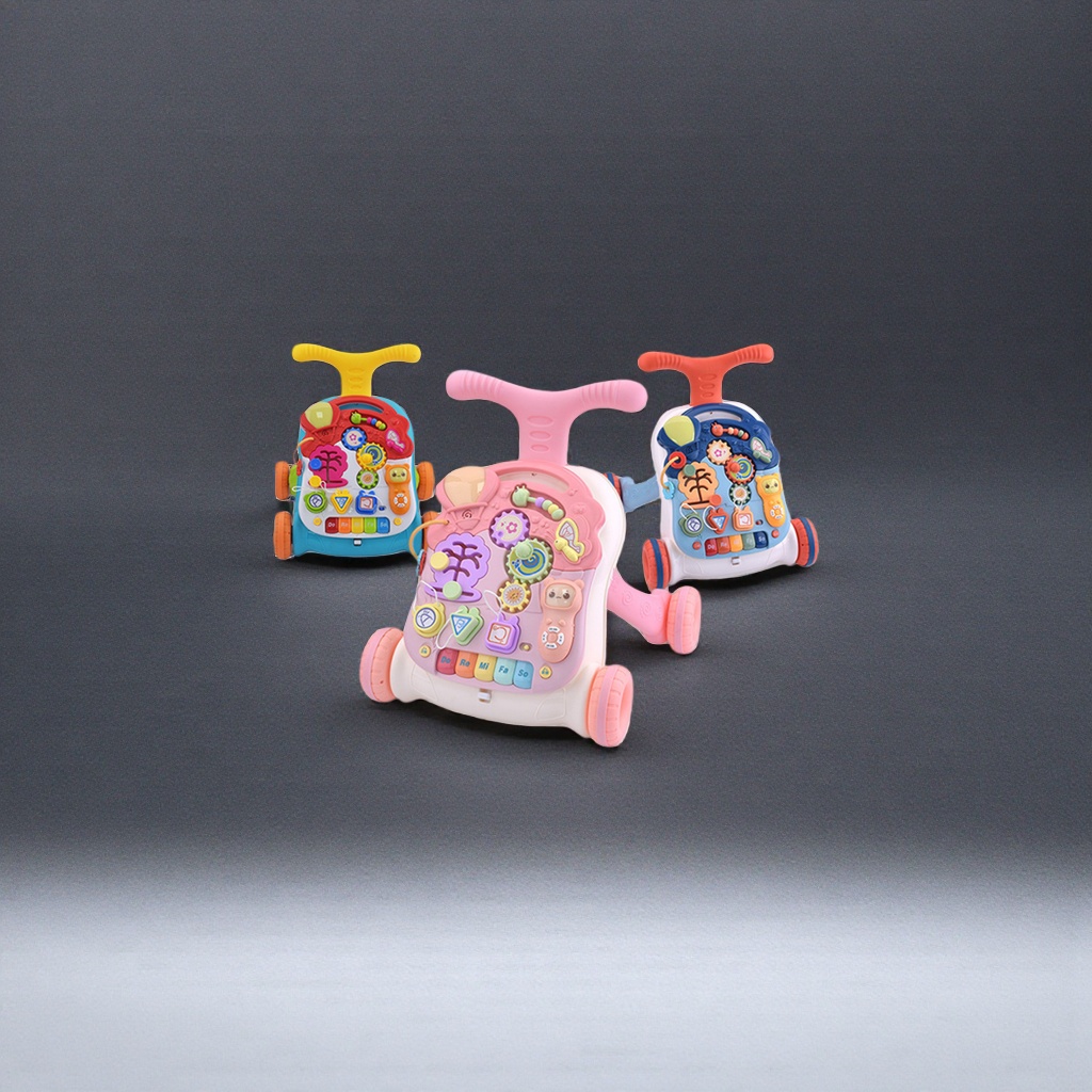 The colorful multi-functional adjustable baby walker is a safe and stable auxiliary tool for babies to learn to walk Specification image