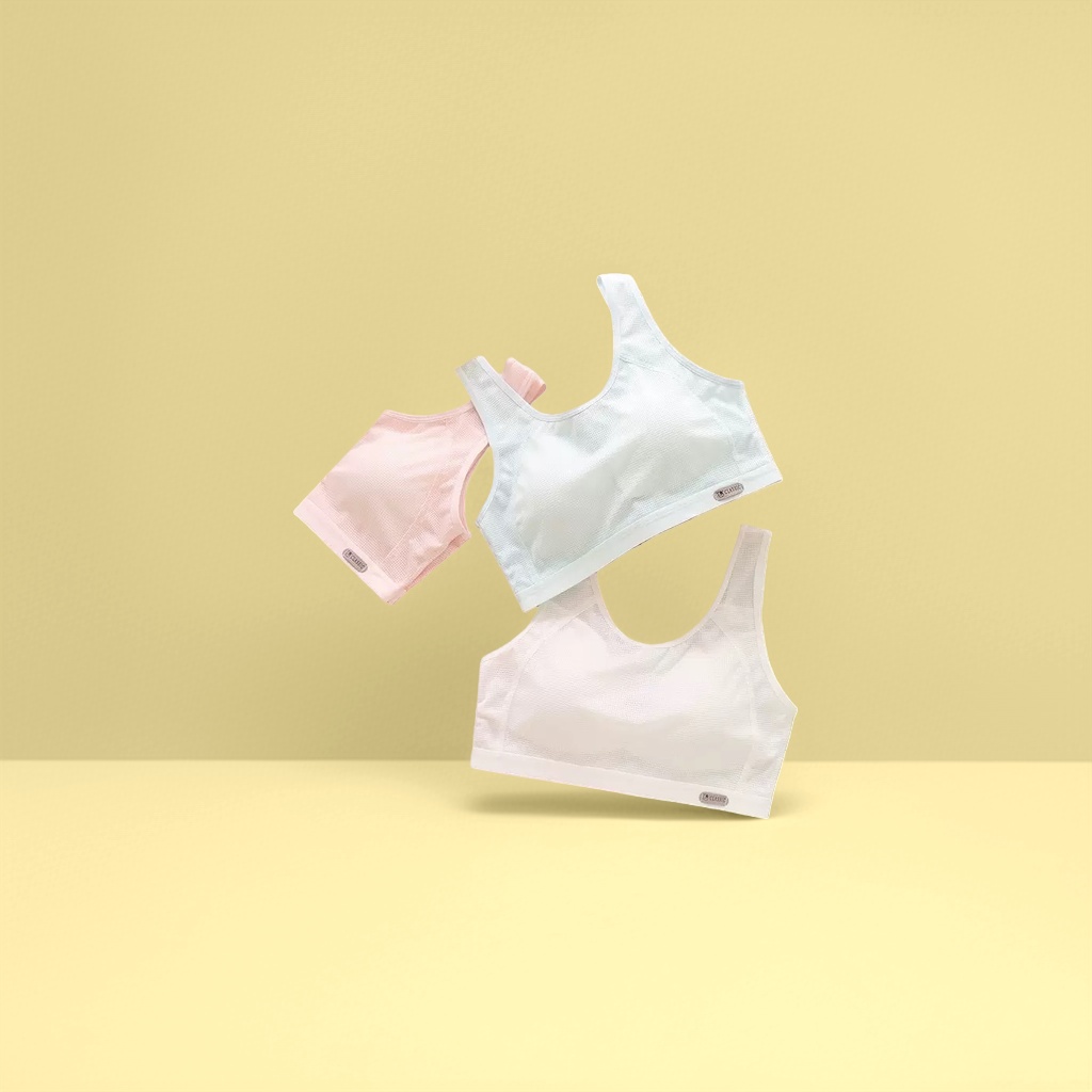 少女白色粉色网眼背心 产品图