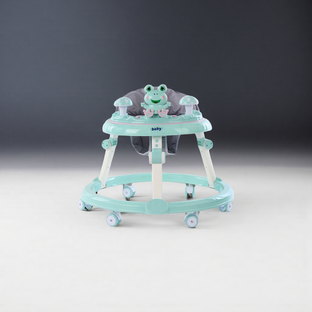 Luz verde baby andador techo rana seta decorativo cojín ajustable rueda universal details Picture