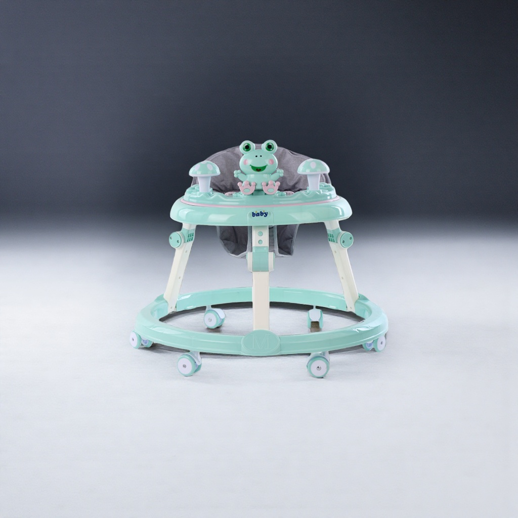 Luz verde baby andador techo rana seta decorativo cojín ajustable rueda universal Application Scenario