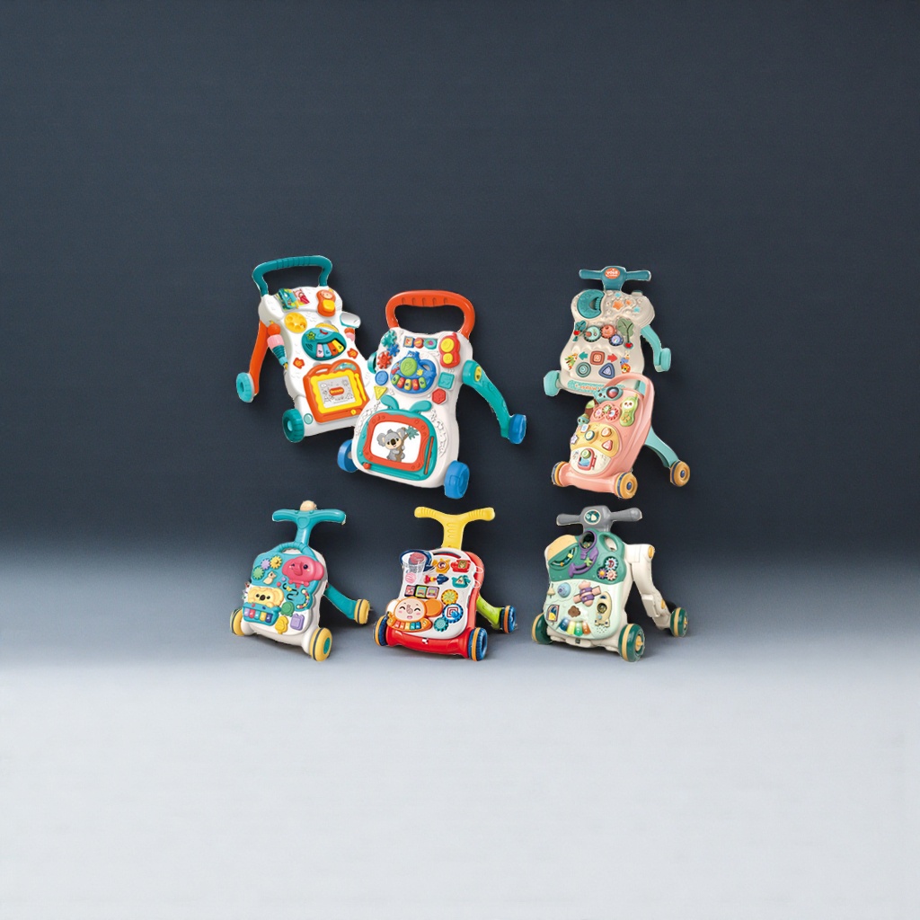 The colorful baby walker is safe, stable, height-adjustable and comes with a musical toy Application Scenario