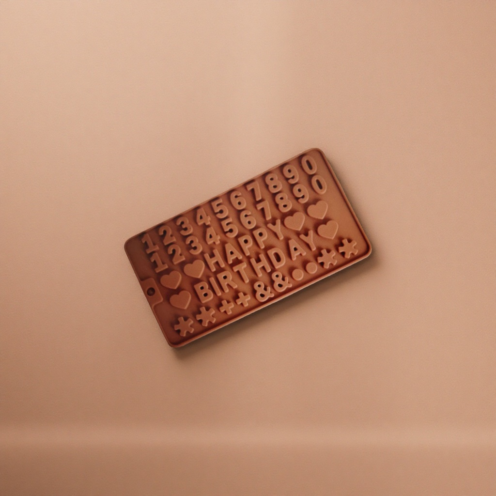 Brown silicone mold for baking cakes and cookies, household high-temperature resistant food grade