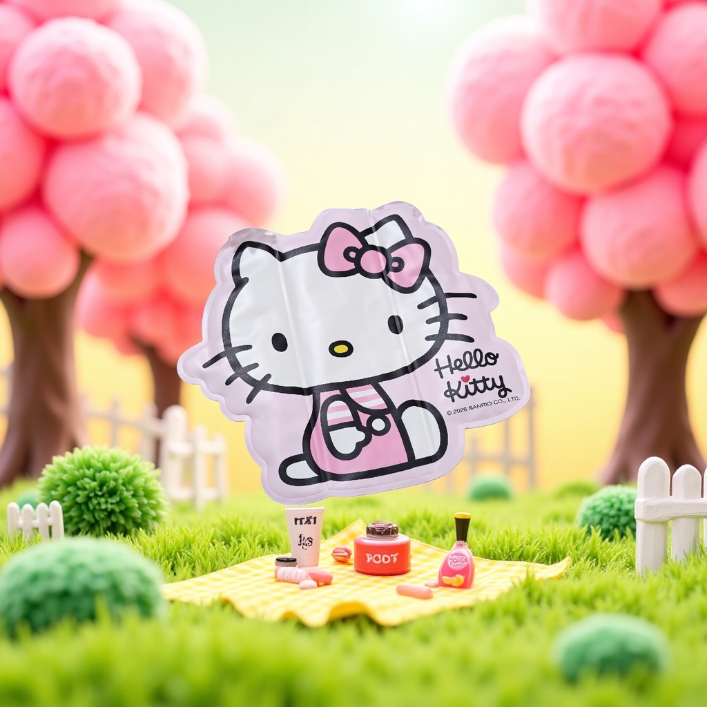 粉色Hello Kitty造型冰垫 夏日降温坐垫可爱卡通家居用品