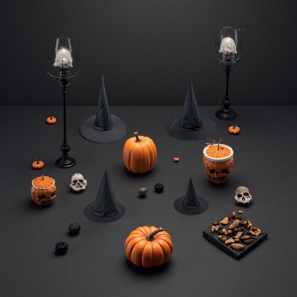 The Black Witch Hat Halloween party prop is suitable for both adults and children and can be adjusted